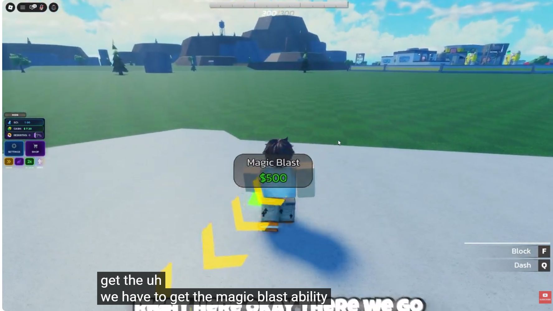 Magic Blast purchase pad showing a 500 in-game cash price in the 2026 game